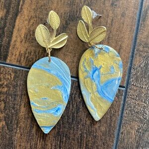 Handmade clay earrings